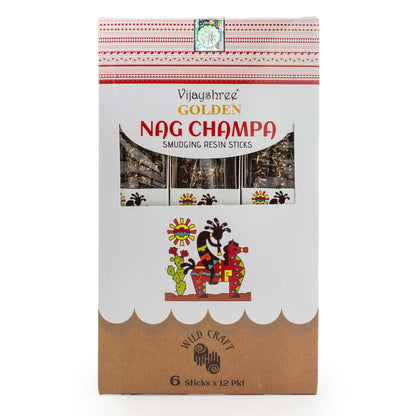 Golden Nag Champa Füstölőgyanta rudak - 30g
