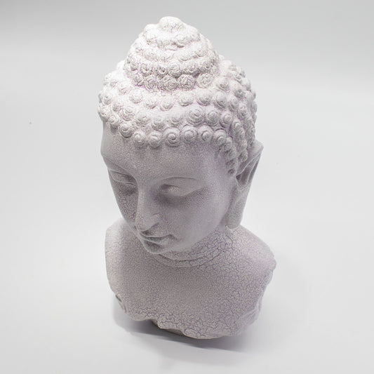Buddha Mellszobor Lámpa Levendula Kéreg Minta - Ovális Talp