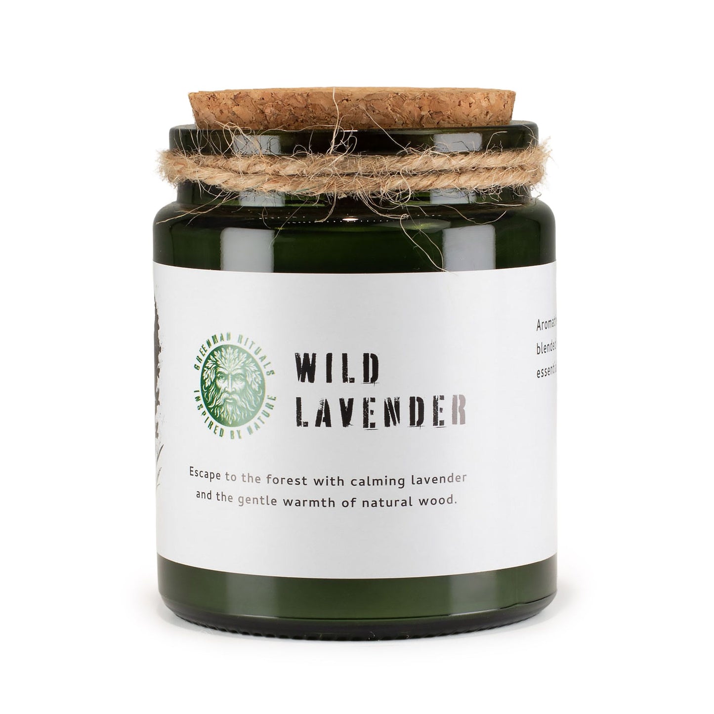 Greenman Woodwick Szója Gyertya - Vadlevendula