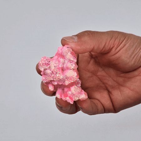 Med Enhanced Quartz - Aura Rose Halo Quartz (approx 100-150gm 7-10cm)