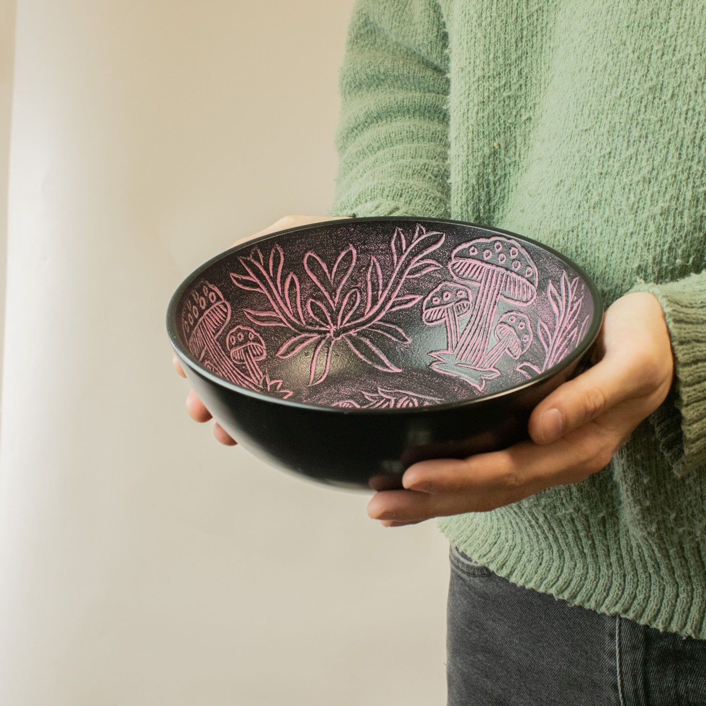 Alumínium hangtál - Varázsgomba - Rózsaszín (20 cm)