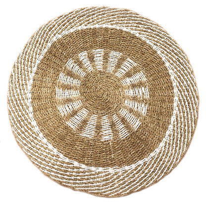 Kerek tengerifű, fehér és drapp – Belső nap – 1 m