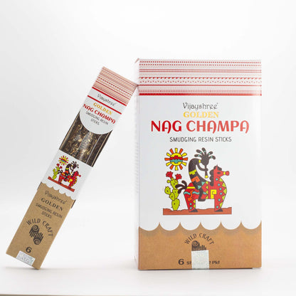 Golden Nag Champa Füstölőgyanta rudak - 30g
