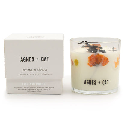 Agnes + Cat Botanical Szójaviasz Gyertya - Lakeland Mokkás