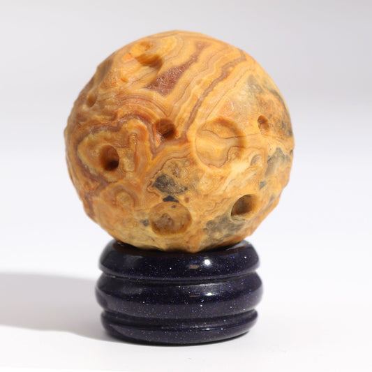 Bolond Csipke Jáspis Bolygó Szoláris Goldstone Állványon - 40mm (30x15mm állvány)