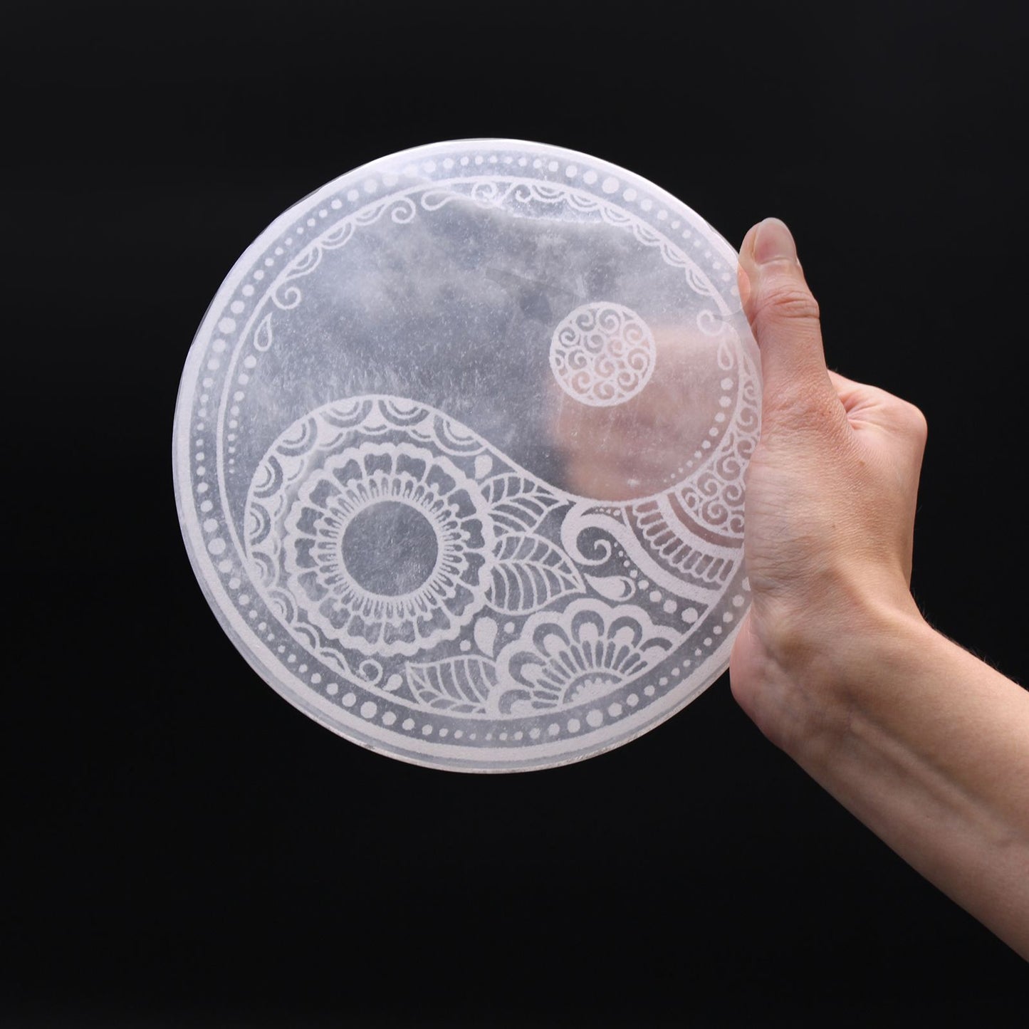 Nagy töltőlemez 18cm - Feng Shui