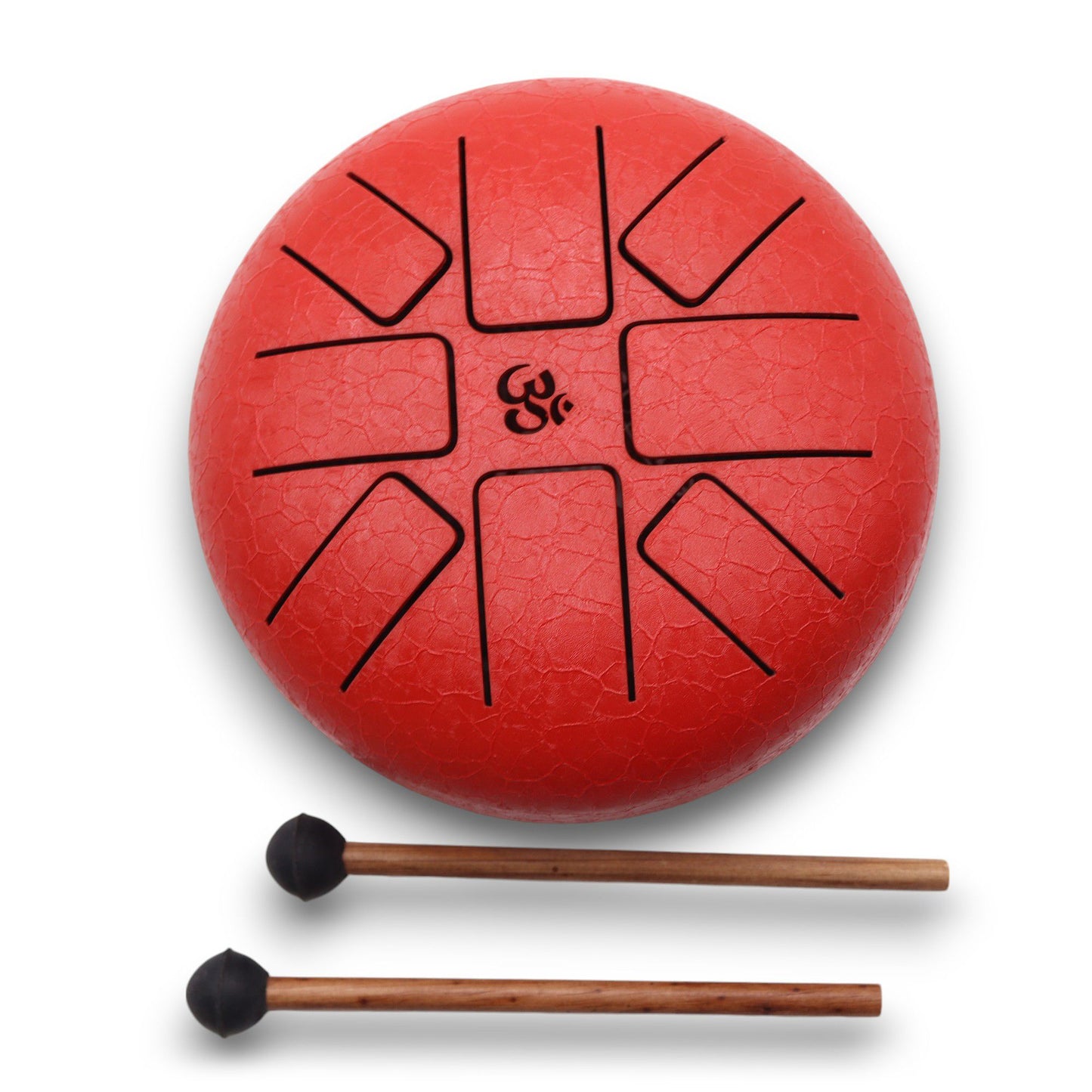 Acélnyelvű dobfelszerelés – Om piros – 16 cm