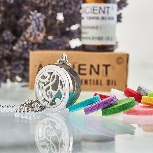 Aromaterápiás Ékszer Nyaklánc - Zenei Hangok 25mm