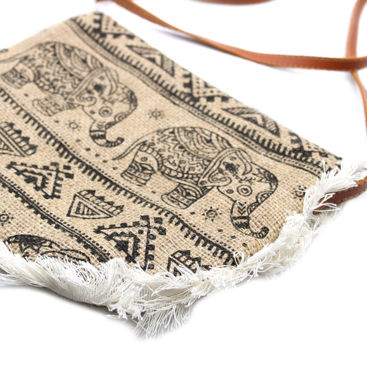 Fab Fringe Bag - Elefántmintás