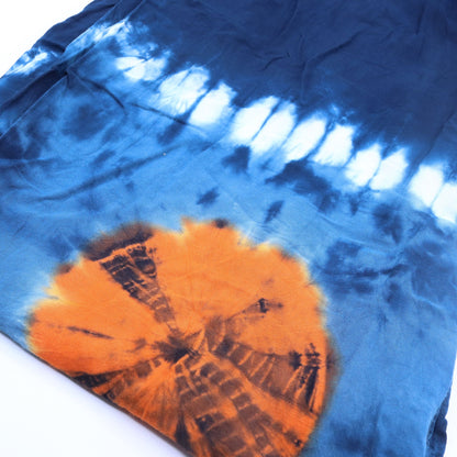 Japanese Style Lounge Pants - Teal & Orange
