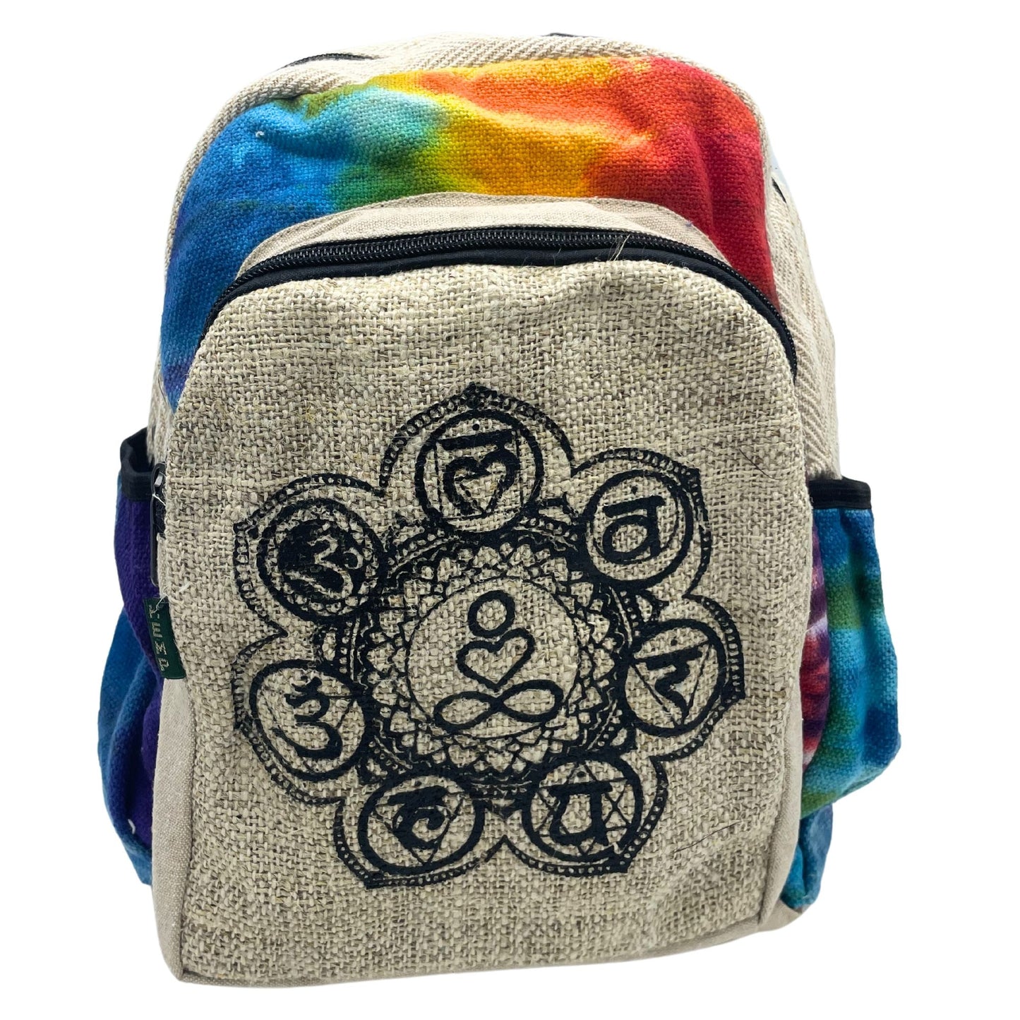 Tie-Dye kender közepes hátizsák – 7 csakra