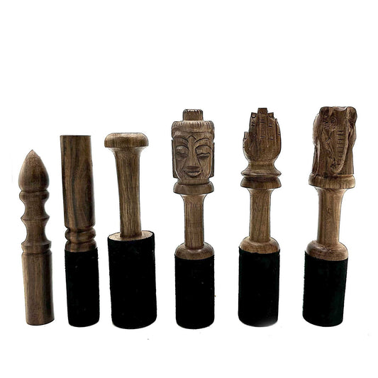 Fa rúd – 14 cm – Buddha faragás