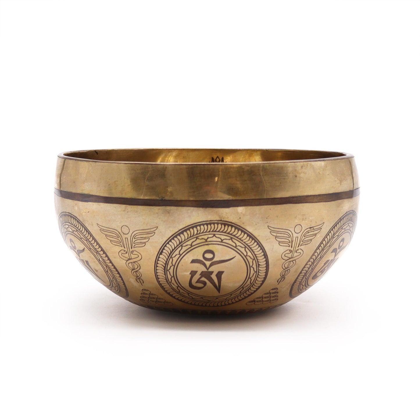 Tibeti gyógyító vésett tál – 16cm – Bódhi fa Buddha