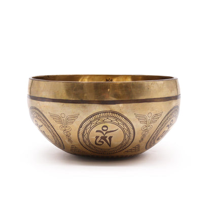 Tibeti gyógyító vésett tál – 16cm – Bódhi fa Buddha