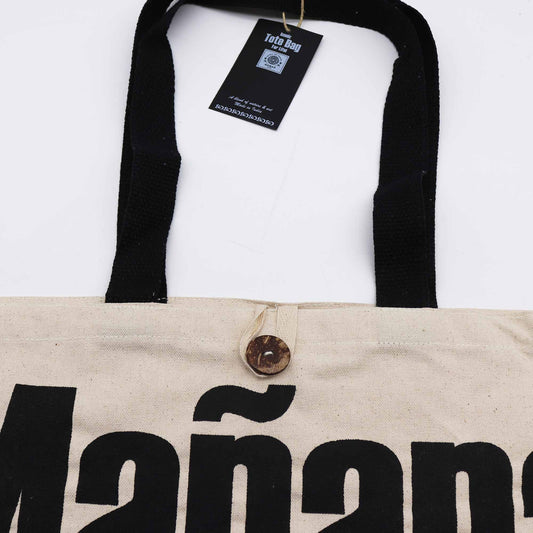 Nomad Sari ikonikus klasszikus bevásárlótáska – Mañana Mañana – Natúr 10oz