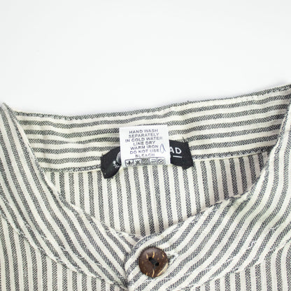 Nomad Sari Grandad Shirt - Grey Stone
