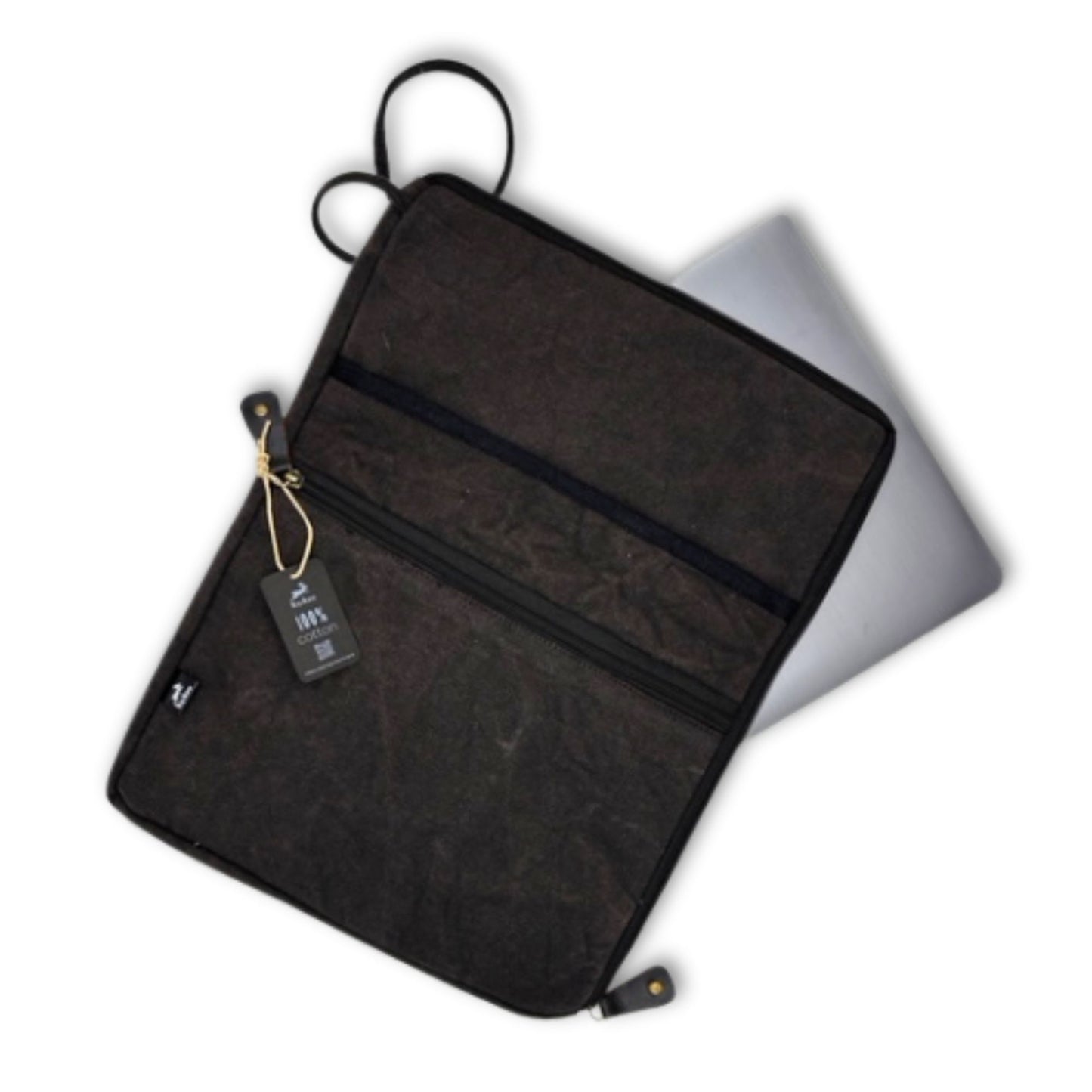 Stonewash nagyméretű laptoptok – faszén – 30x40cm