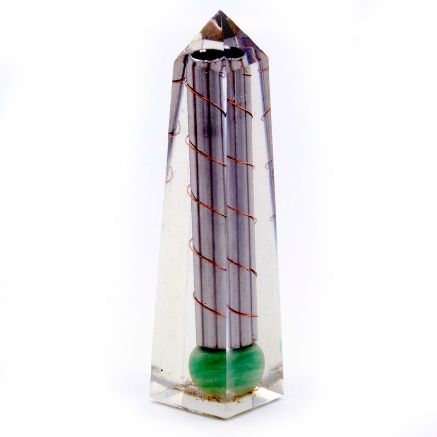 Orgonit Obeliszk Energetizáló Zöld Aventurin - 110x30 mm