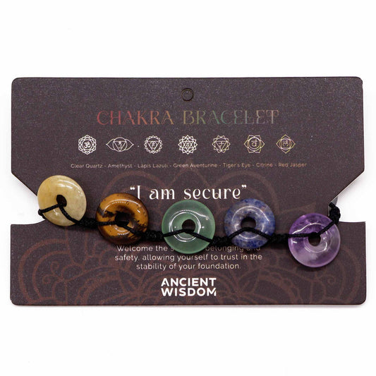 Chakra gyöngy karkötők - Nagyméretű fánkgyöngyökkel