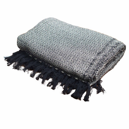 Boho kényelmi takarók - Szénszürke