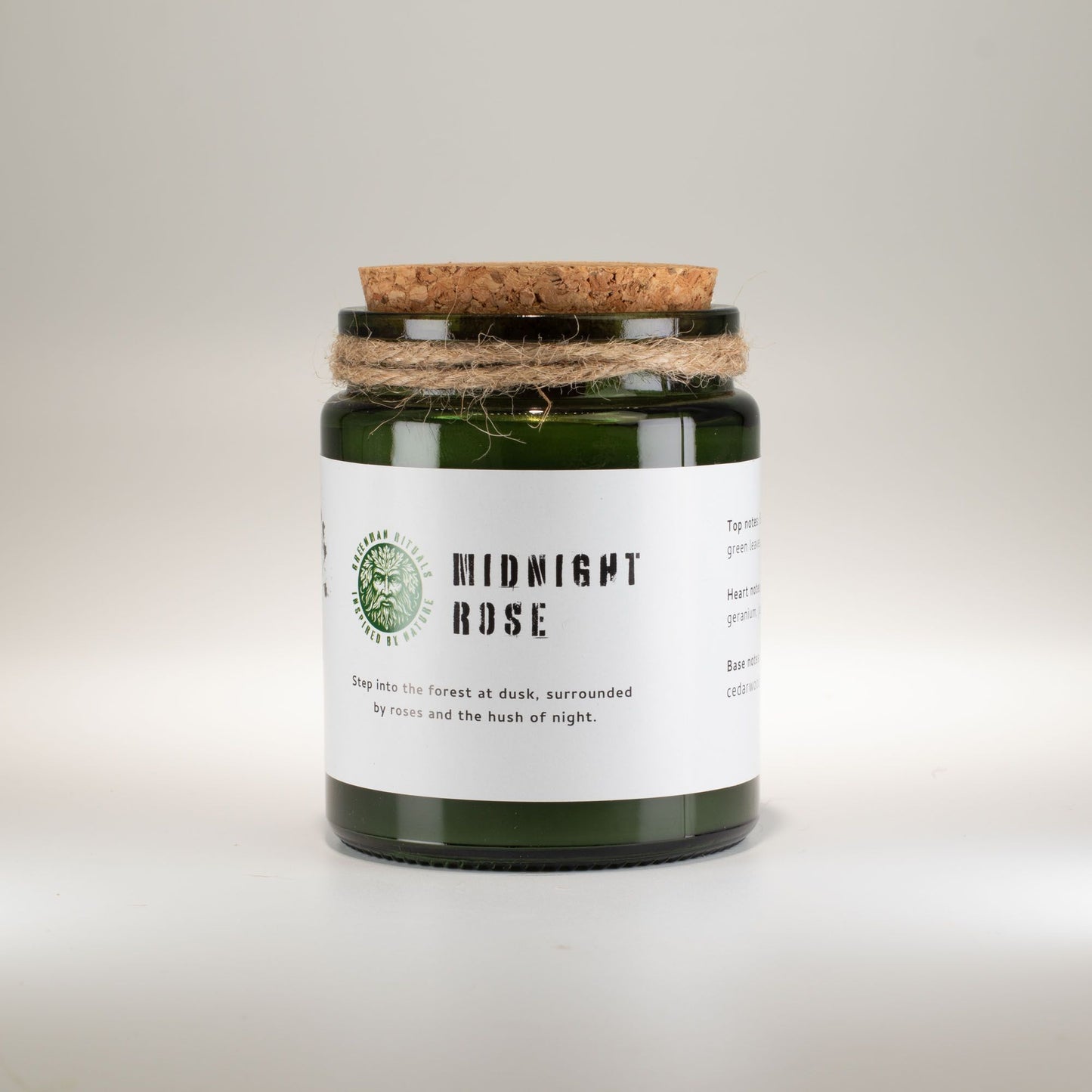 Greenman Woodwick Szója Gyertya - Éjféli Rózsa