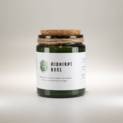 Greenman Woodwick Szója Gyertya - Éjféli Rózsa