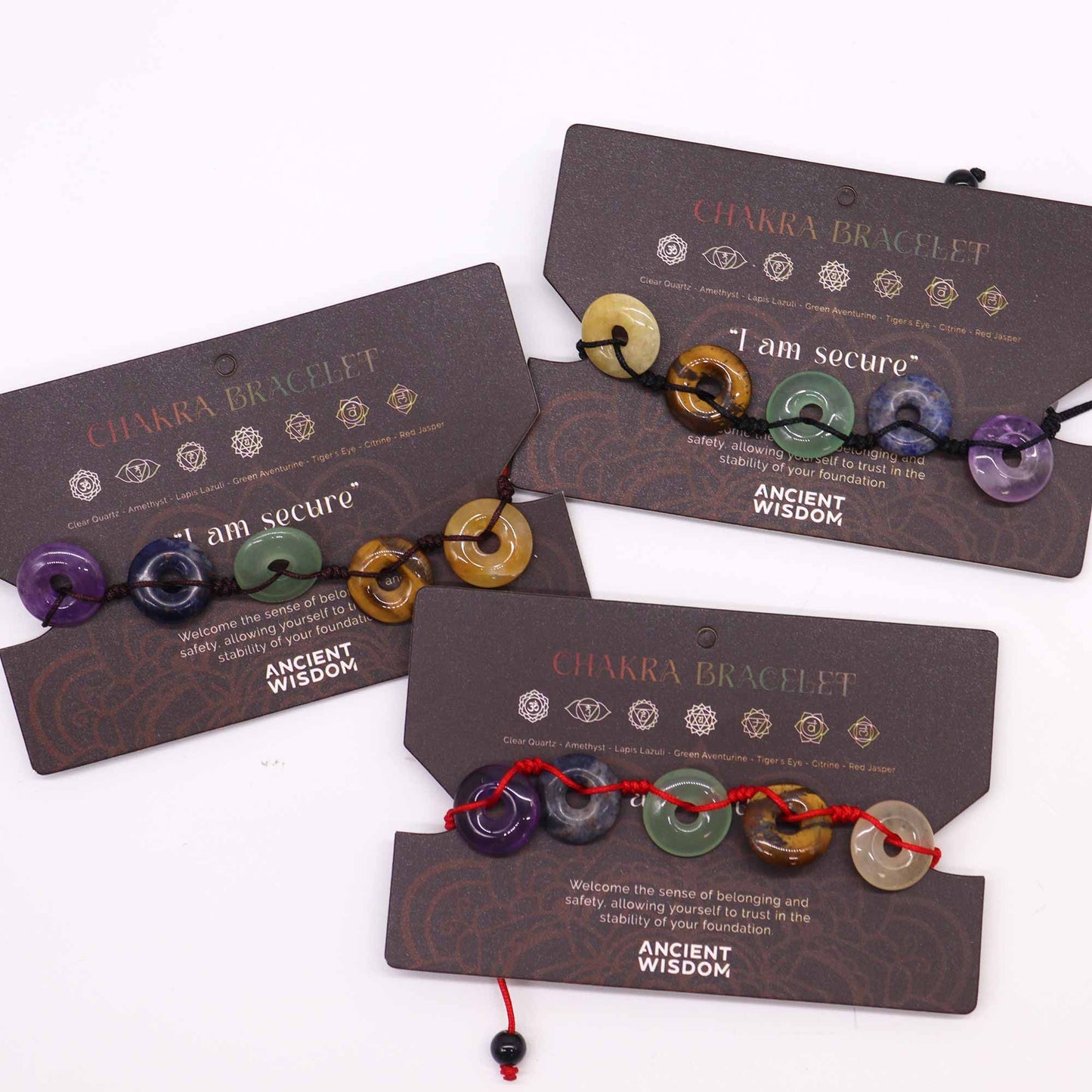 Chakra gyöngy karkötők - Nagyméretű fánkgyöngyökkel