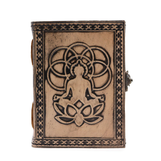 Buddha – Ezoterikus jegyzetfüzet – Vörösbarna – 200 oldal – Varrásszélű – 17,5x12,5x3 cm