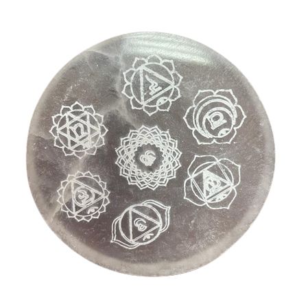 Kis töltőlemez 8cm - Csakra design
