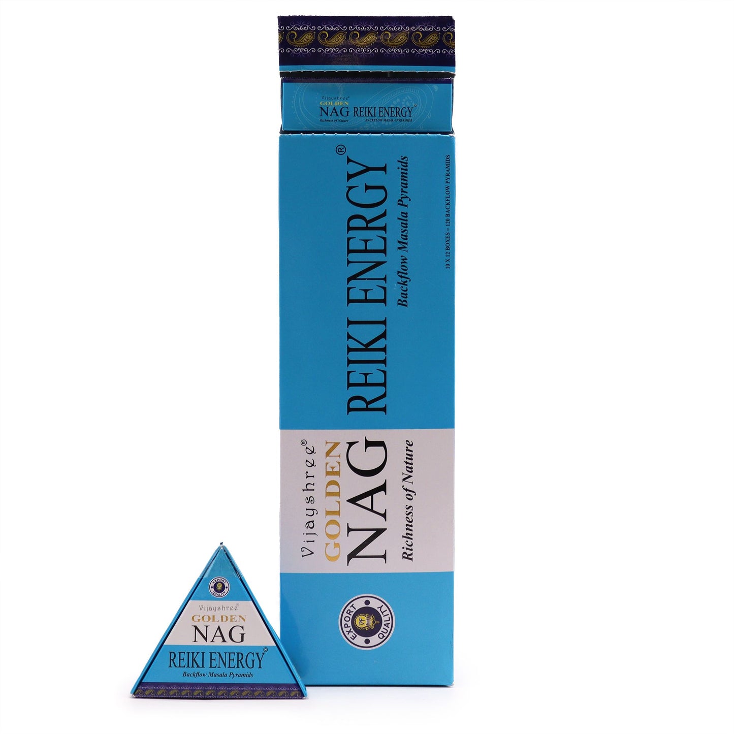 42g Jumbo Golden Nag – Reiki Energia Visszaáramló Füstölő Kúp