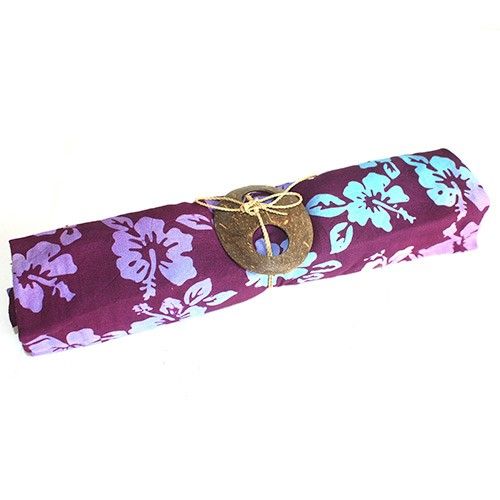 Bali blokknyomásos száron - orchideák (4 válogatott színben)