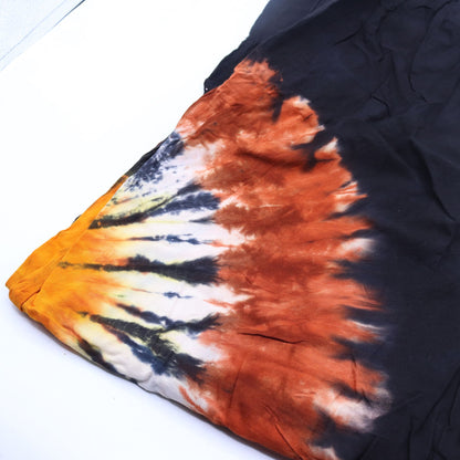 Japanese Style Lounge Pants - Black Chocolate & Orange