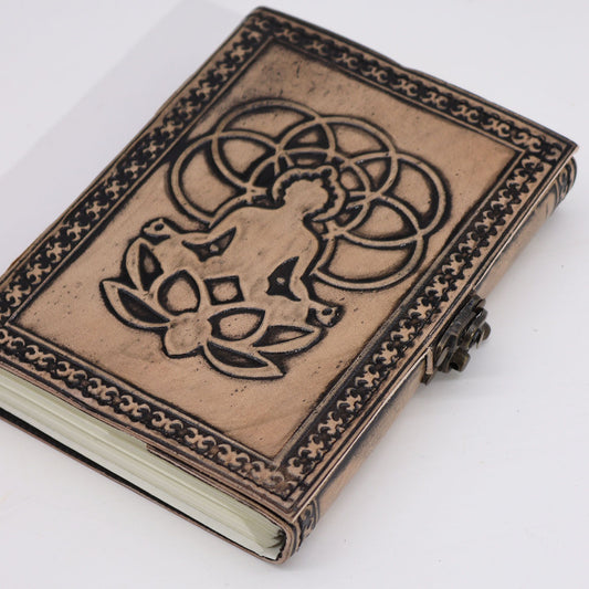 Buddha – Ezoterikus jegyzetfüzet – Vörösbarna – 200 oldal – Varrásszélű – 17,5x12,5x3 cm