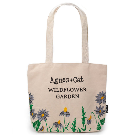 Agnes + Cat Vadvirágoskert Táska – Lila Virágok