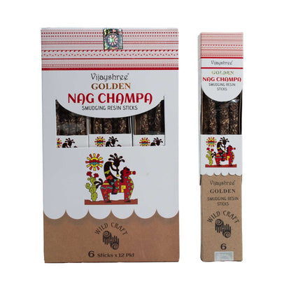 Golden Nag Champa Füstölőgyanta rudak - 30g