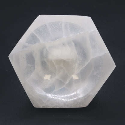 Szelenit hatszög tál - 10 cm