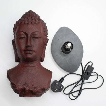 Buddha mellszobor lámpa, olvadó láva - Ovális talpazat