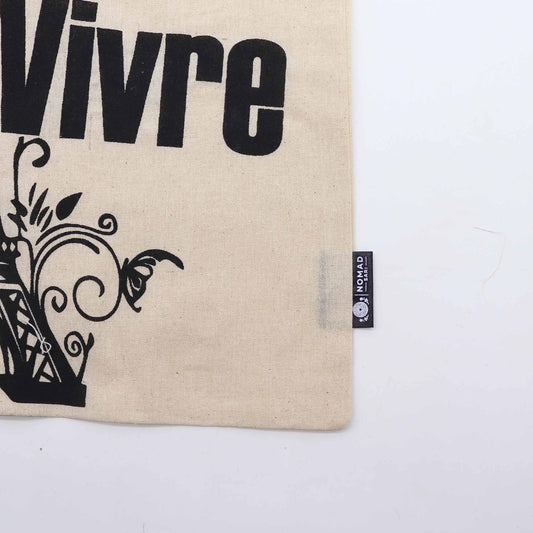 Nomad Sari ikonikus alap bevásárlótáska – Joie de Vivre – Natúr 4oz