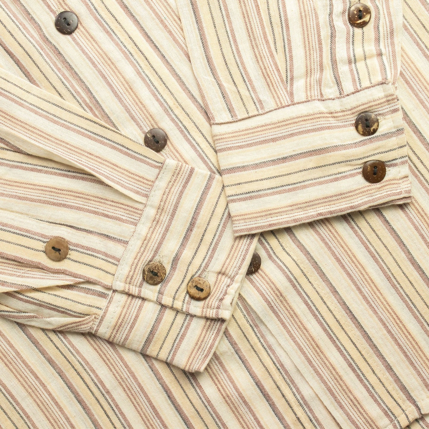 Nomad Sari Grandad Shirt - Brown Beige