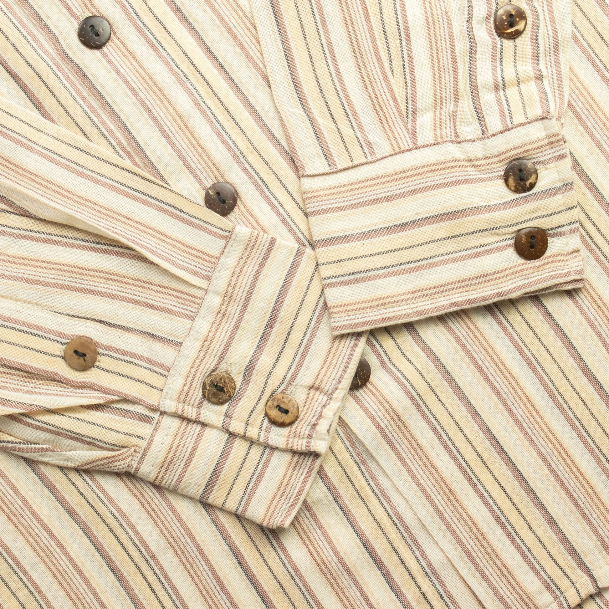 Nomad Sari Grandad Shirt - Brown Beige