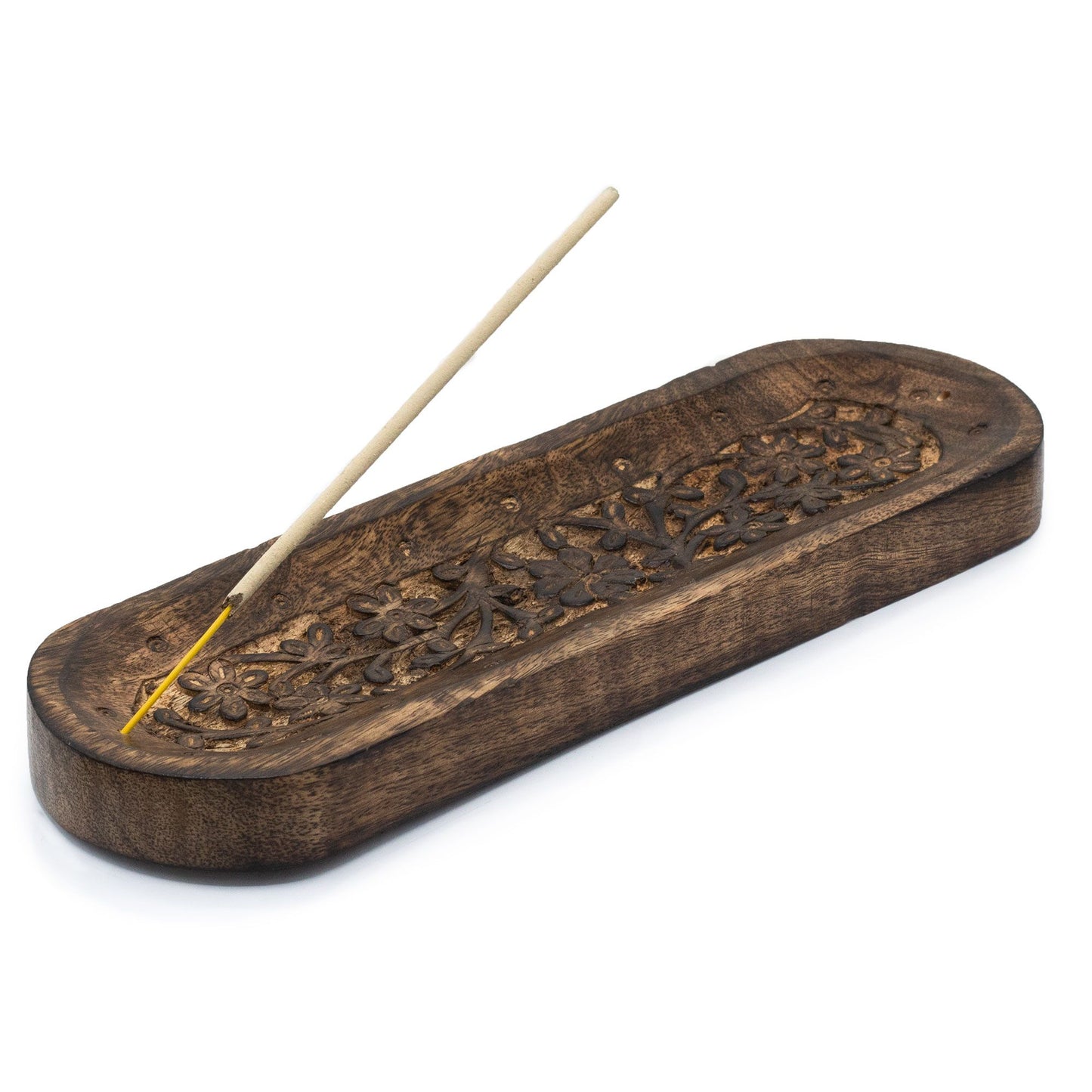 Nagy füstölőtálca 30x10 cm - Virágmintás