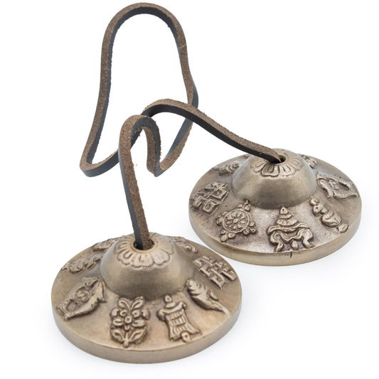 Prémium sárgaréz tibeti ting-sha – Szerencseszimbólumok – kb. 6 cm (155 g)