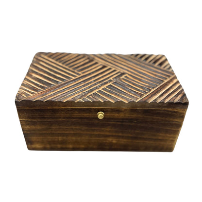Vintage Deco - Többfunkciós doboz - 22x12x10cm - Antik vonalak