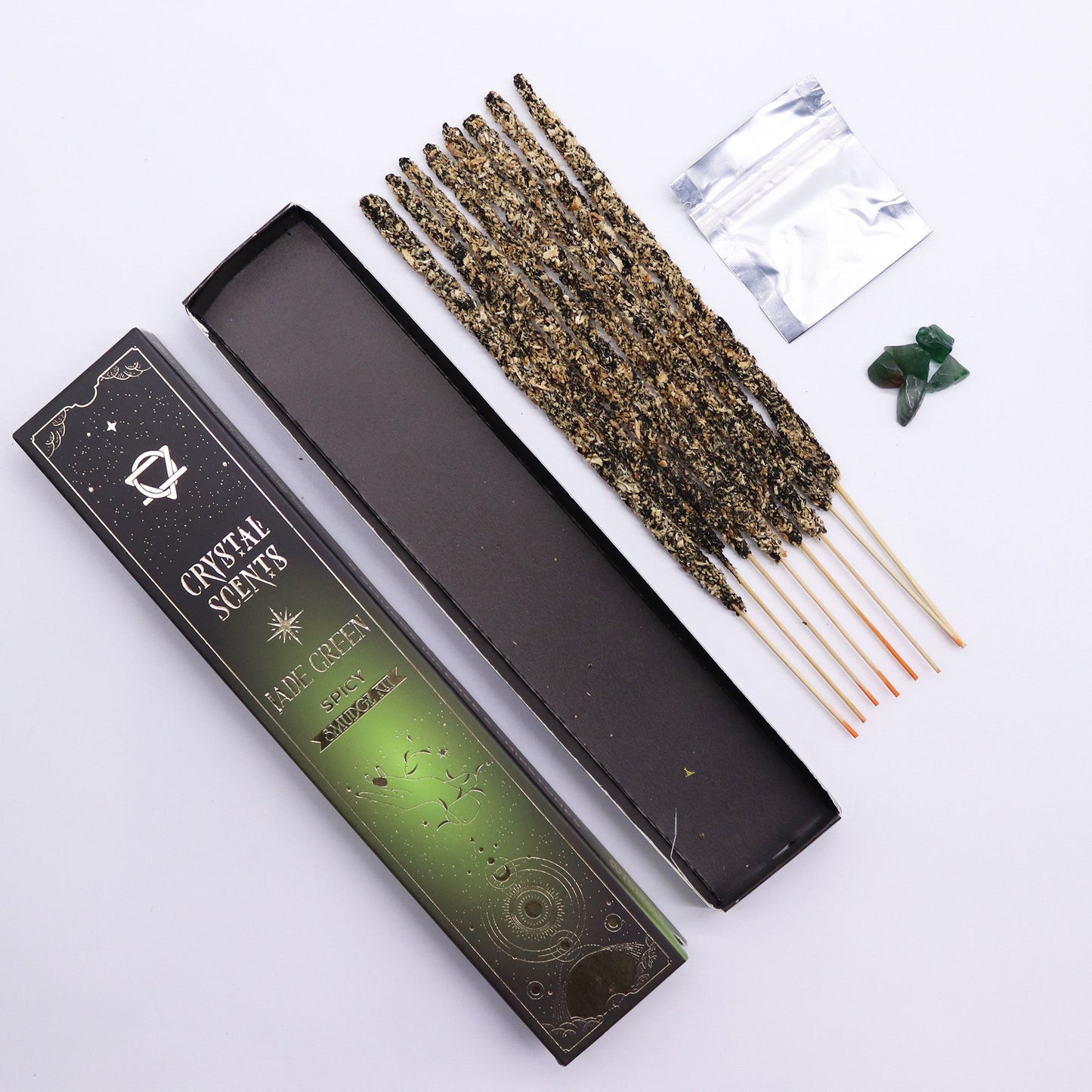 Jade Crystal Scents Tisztító Füstölő – Fűszeres