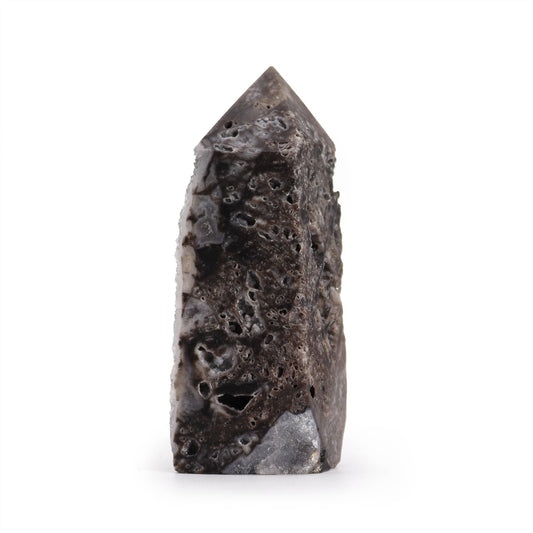 Kalcit oldalt polírozott torony (kb. 9-11 cm)