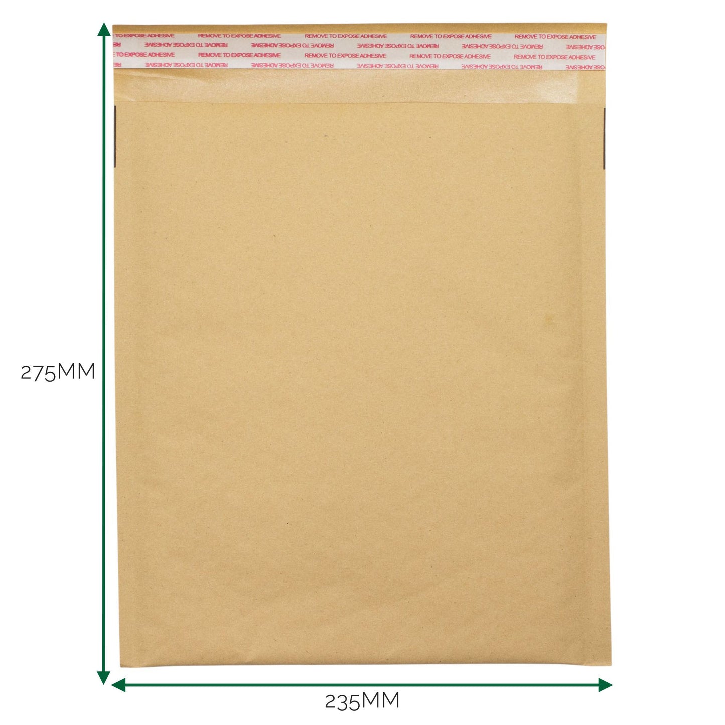 Kraft bélelt buborékos boríték (235x275+40 mm)
