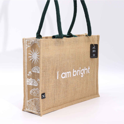 Hop Hare juta nagyméretű táska – I am Bright