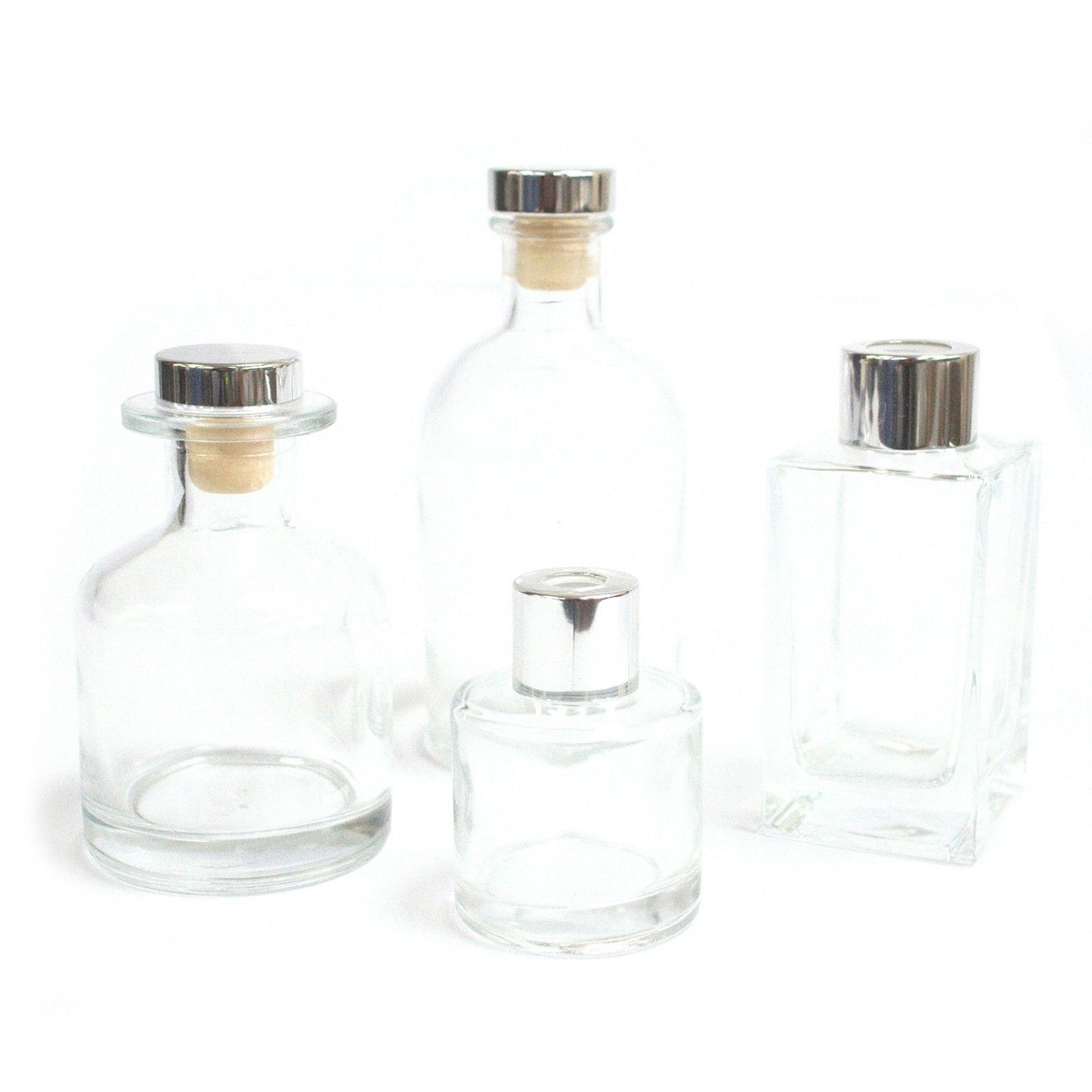 200 ml-es kerek antik náddiffúzor üveg – Átlátszó