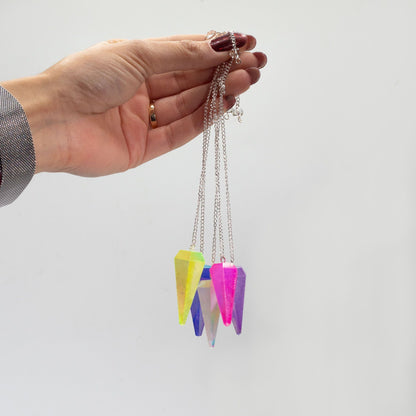 Hatszögletű inga - Aurora Kristálykék - 4cm