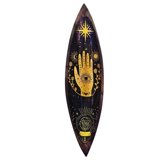 Zománc füstölőtál – mangófa – Hamsa